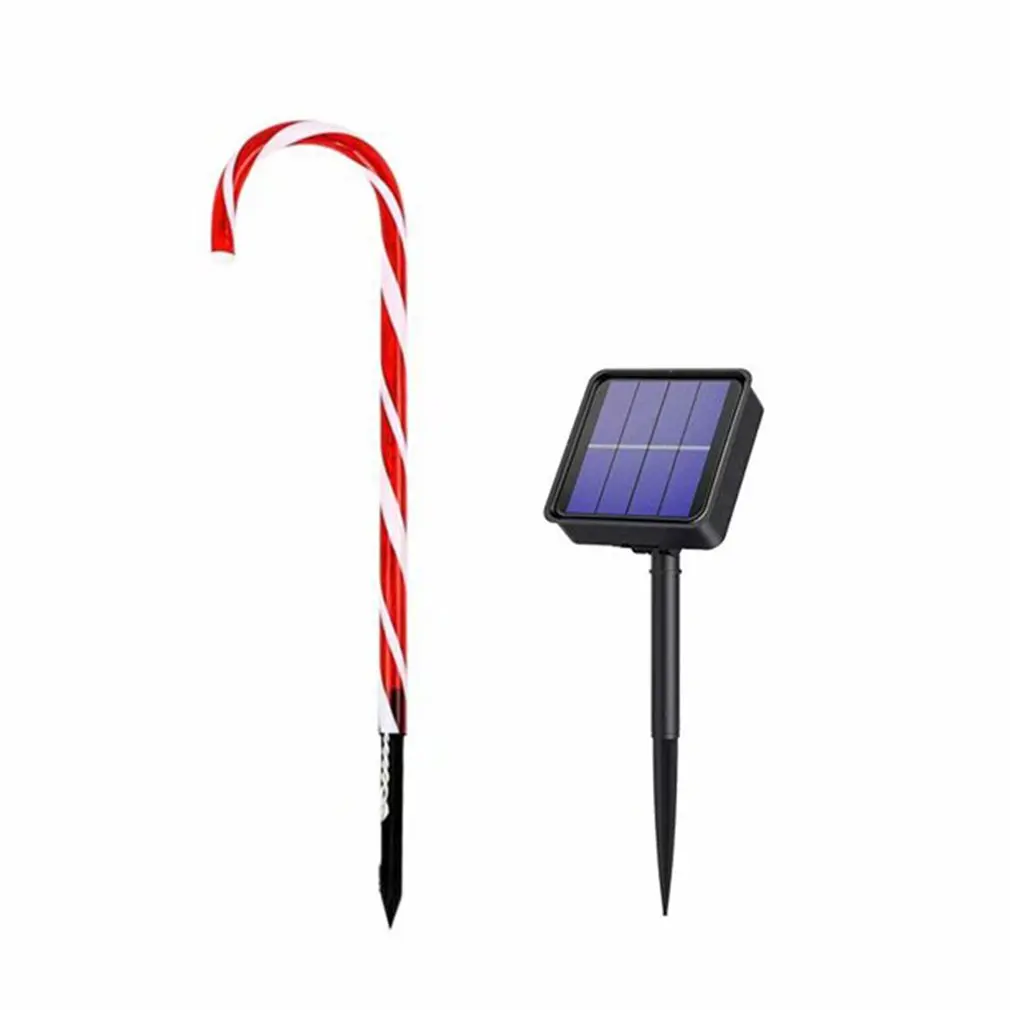 

Solar Candy Cane Lights Christmas Candy Cane Lights Pathway Markers Cane Lights Tree Decoration Ground Spike Light