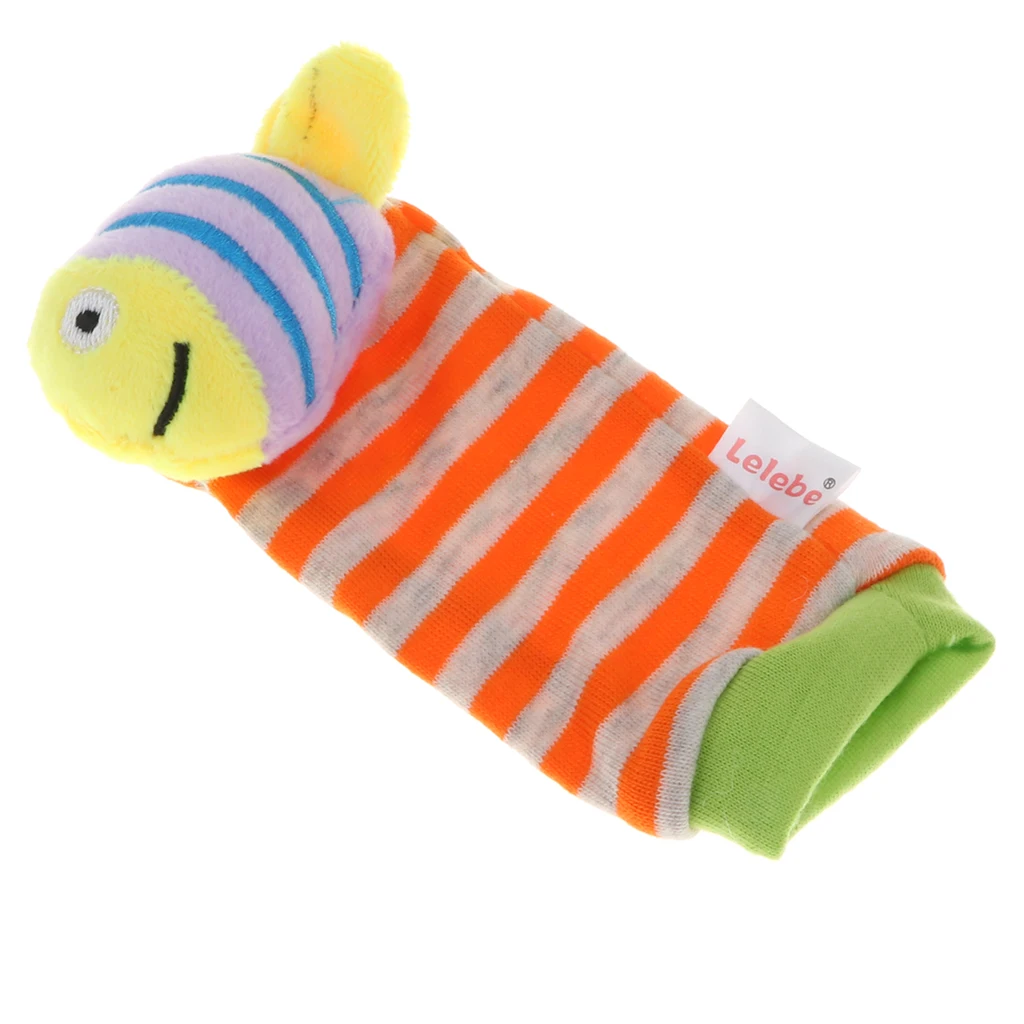 

Baby Rattles Animal Sock Plush Infant Toddler Foots Socks Garden Bug
