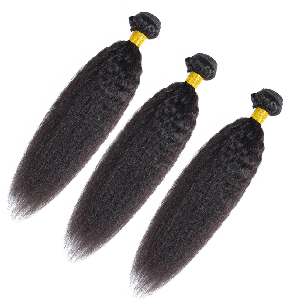 Перуанские кудрявые прямые волосы пряди из 100% натуральных волос не Реми