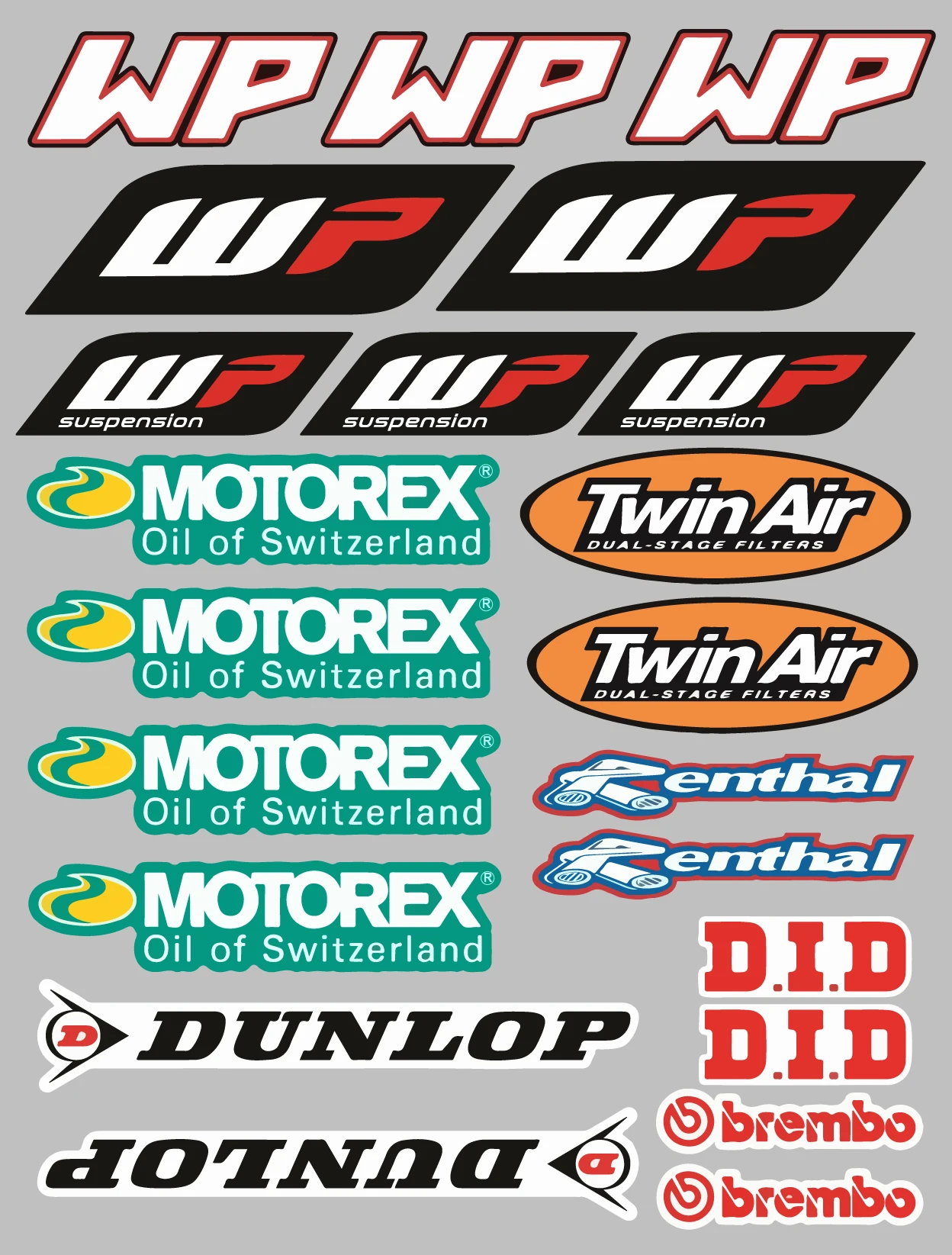 

Decals Graphics Vinyl Sticker Sheet Suitable For Ktm Wp Motorex Sponsor Sticke moto off road