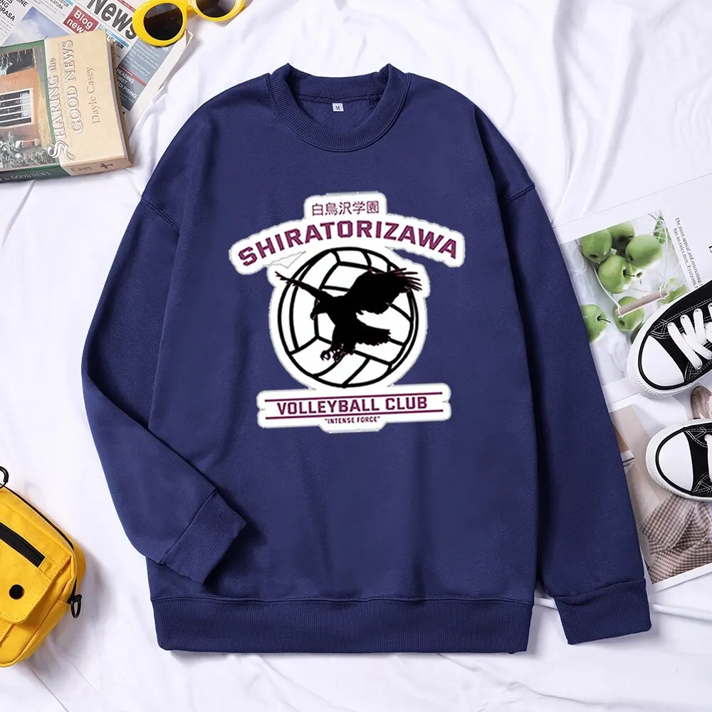 

Haikyuu Japan Anime Hoodies Karasuno Men Sweatshirts Volleyball Club Pullovers Streetwear Fly High School Tops Hommes Sudaderas