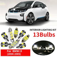 13pcs white error free car led light bulbs interior kit canbus for 2014 2015 bmw i3 dome map trunk license plate lamp light