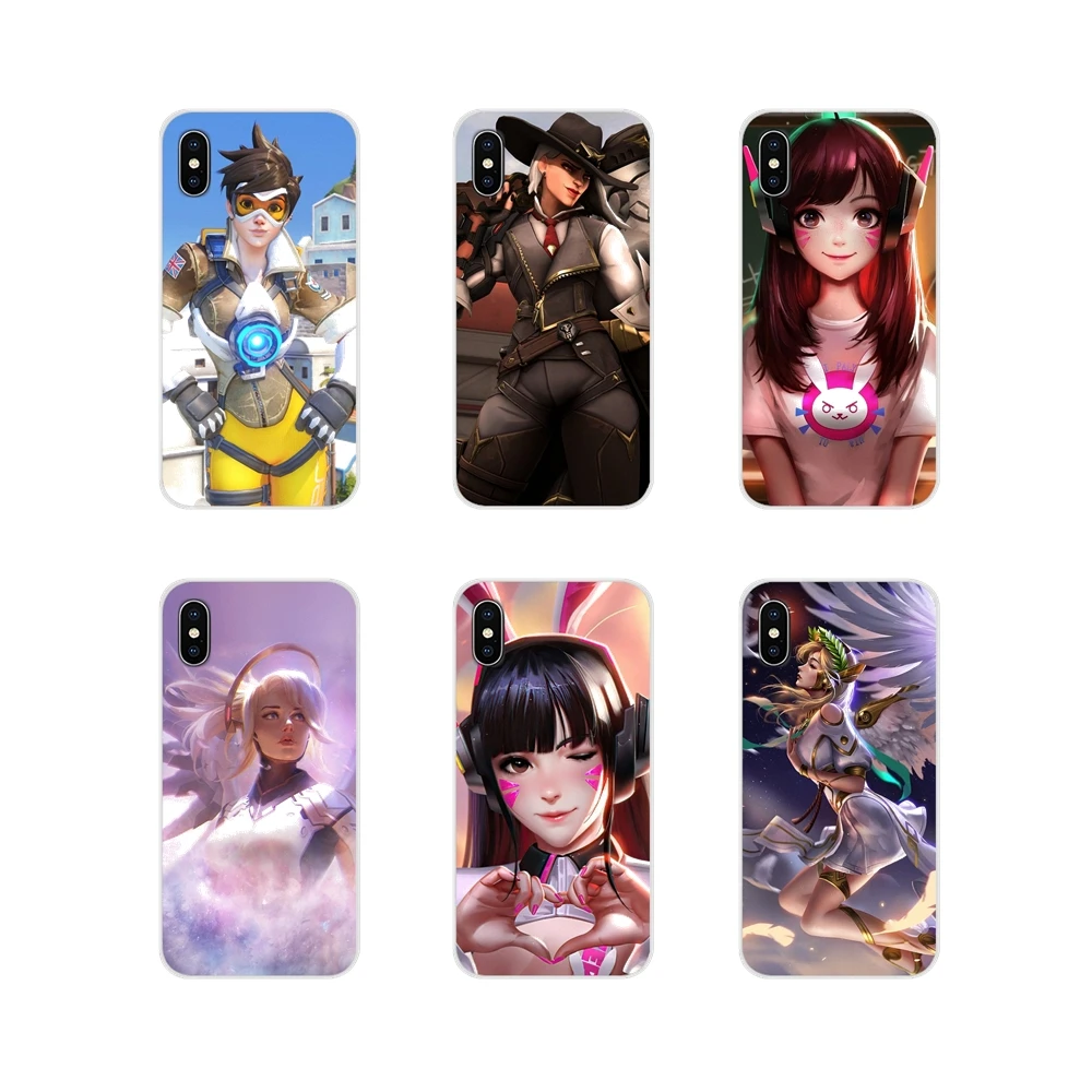 Чехлы для телефонов Huawei Honor 4C 5C 6X 7 7A 7C 8 9 10 8C 8S 8X 9X 10I 20 Lite Pro Overwatchs OW Game D.VA|Бамперы| |