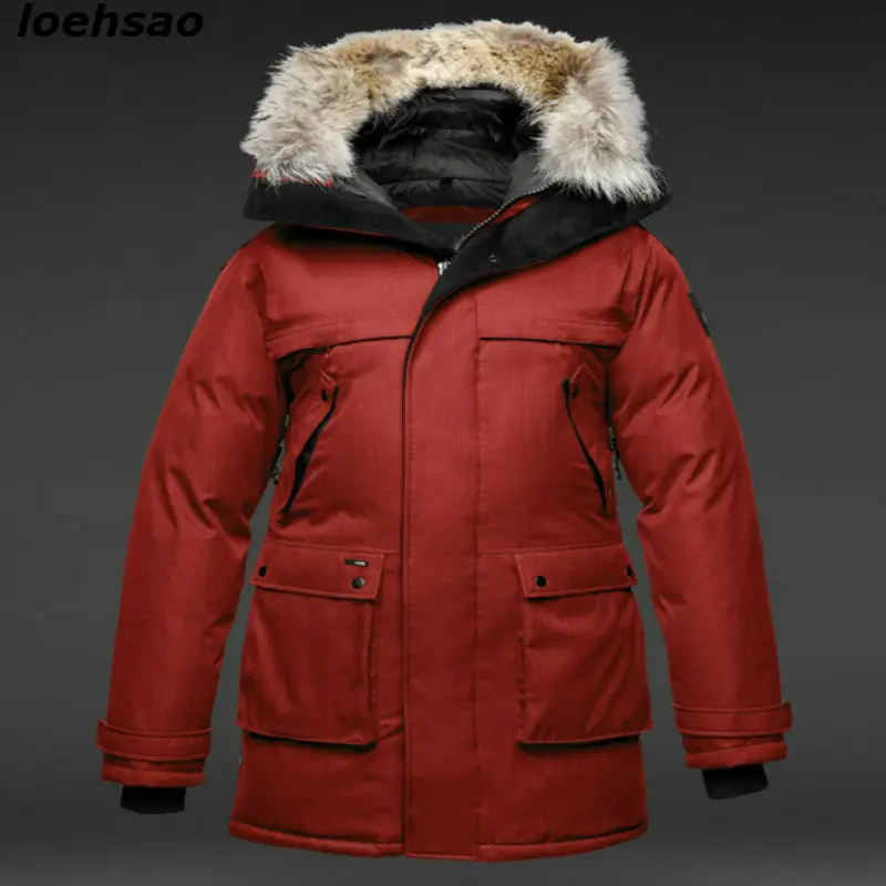 2019 новинка мужской пуховик зимний 90% белая верхняя одежда на утином пуху зимняя