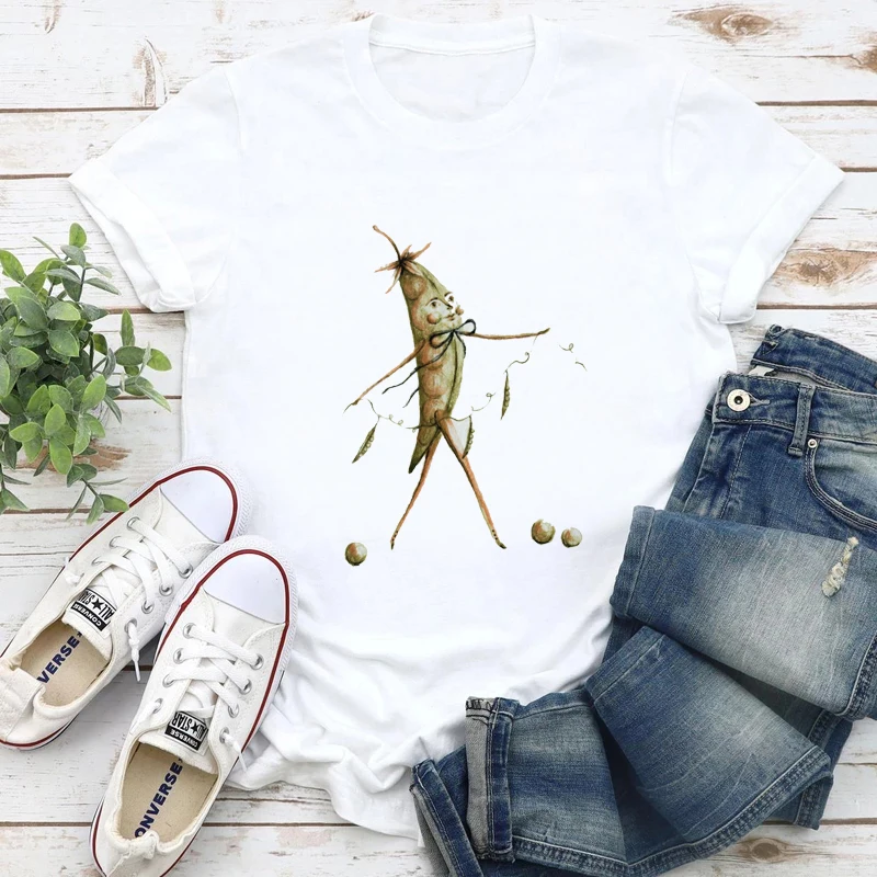 

2022 New T-shirt female casual funny cartoon pattern printing T-shirt Harajuku Kawaii fashion T-shirt summer short-sleeved top T
