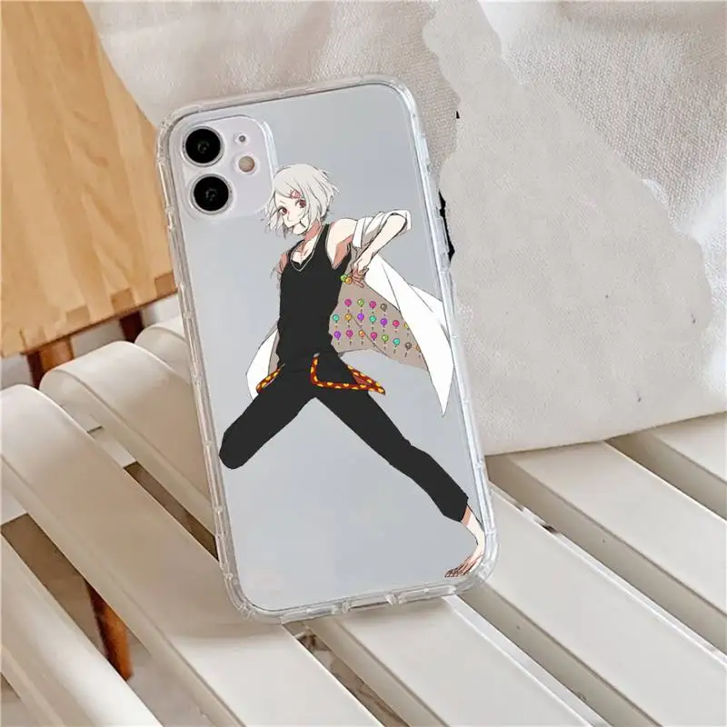 

Anime JUUZOU SUZUYA Tokyo Ghouls Phone Case Transparent for iPhone 11 12 mini pro XS MAX 8 7 6 6S Plus X 5S SE 2020 XR