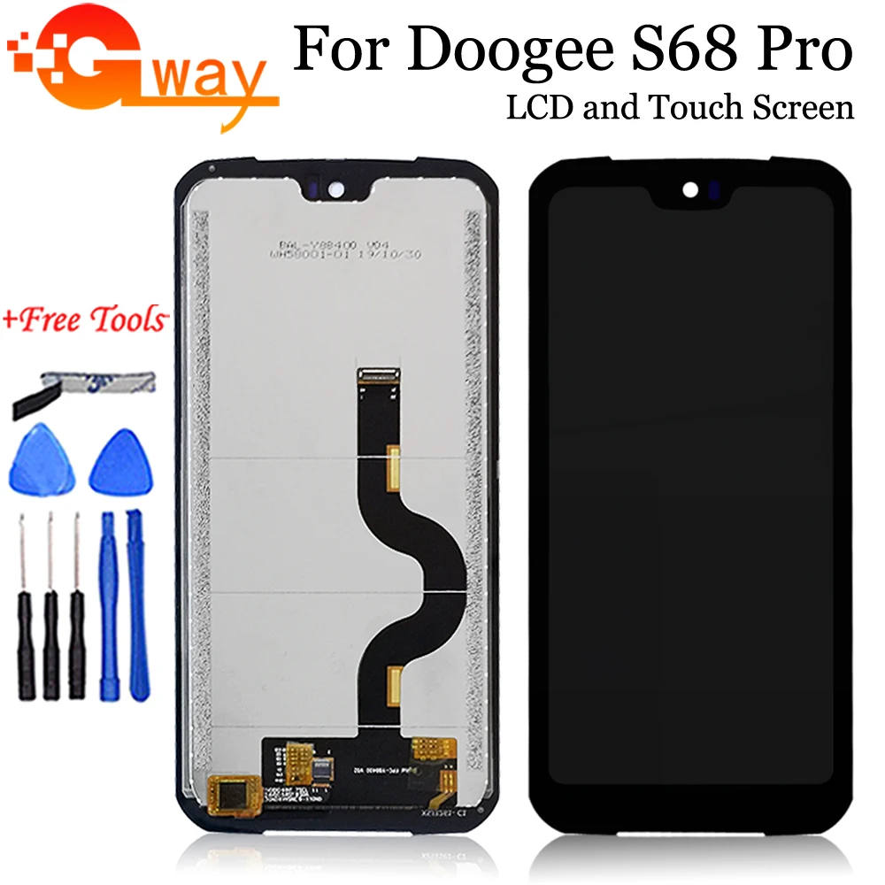 Для DOOGEE S68 Pro ЖК дисплей Дисплей кодирующий преобразователь сенсорного экрана в