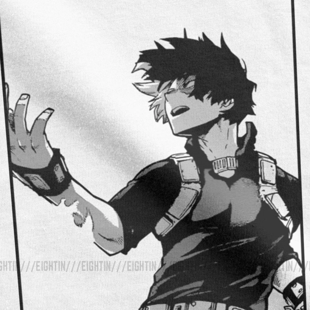 Мужская футболка с надписью «My Hero Academy», футболка Todoroki Shouto, Винтажная футболка с короткими рукавами, одежда с круглым вырезом, хлопок, размера плюс