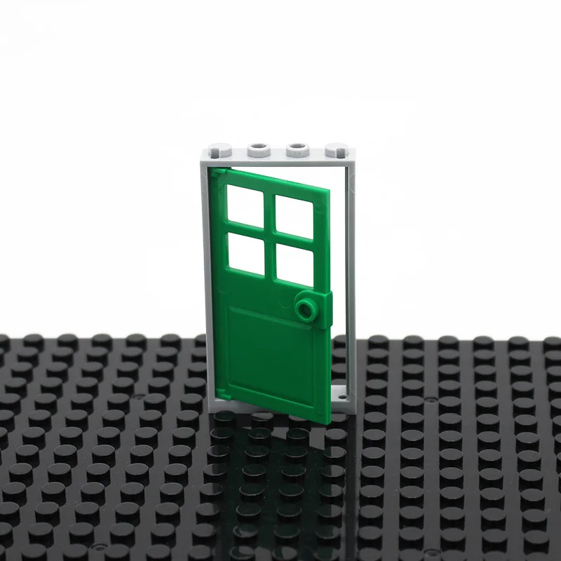 picture show 30pcs Кубики Moc Ландшафтная архитектура двери и окна DIY Интеллектуальный блок совместим со сборками частиц my city window - Цвет: picture show 30pcs