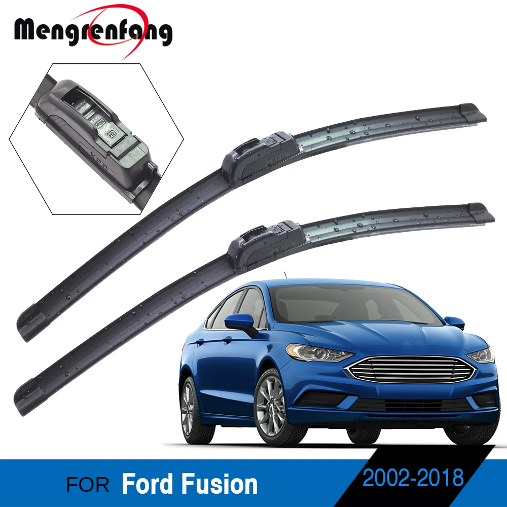 

Для Ford Fusion 2002-2018 автомобильный передний стеклоочиститель Авто Мягкие резиновые щетки стеклоочистителя J Hook & Pinch Tab Arms 2 шт.