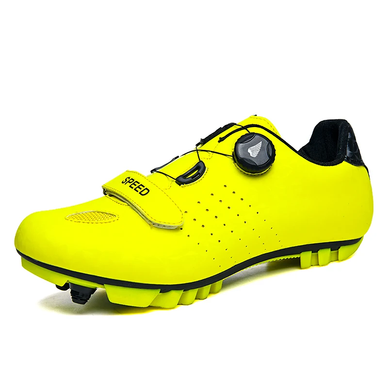 

Cycling Shoes Men Sapatilha Ciclismo Mtb Professional Bicycle Unisex Outdoor Sport Sneakers Yellow Zapatillas Hombre Bicicleta