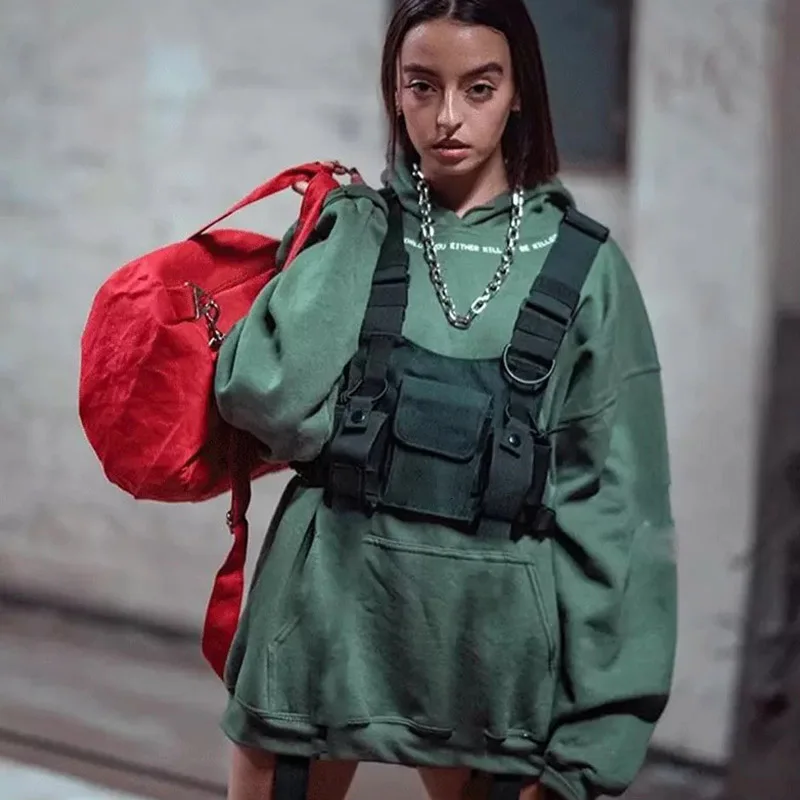 Нагрудная сумка унисекс для пар модная нейлоновая нагрудная жилет в стиле хип