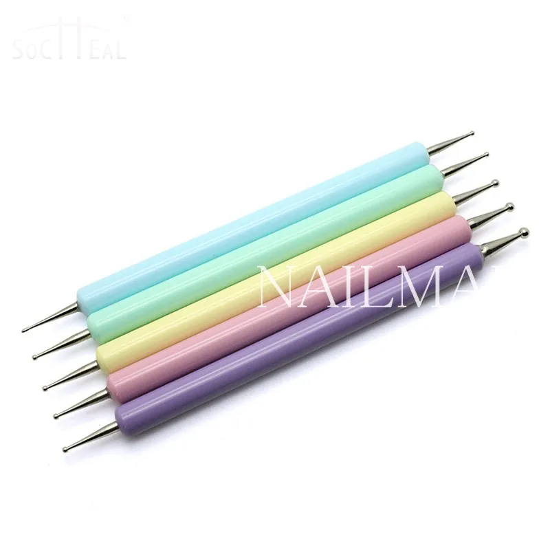 5 шт./компл. ручка для точечного маникюра макарон инструмент мраморного дизайна