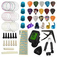 guitar accessories include strings finger cots picks tuner capo string pillow string changer voice sticker