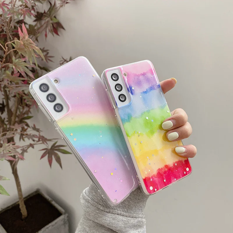 

for Samsung Galaxy, S21, S20, ultra, note 20, 10, A02, a52, A72, A32, A51, gradient sequins