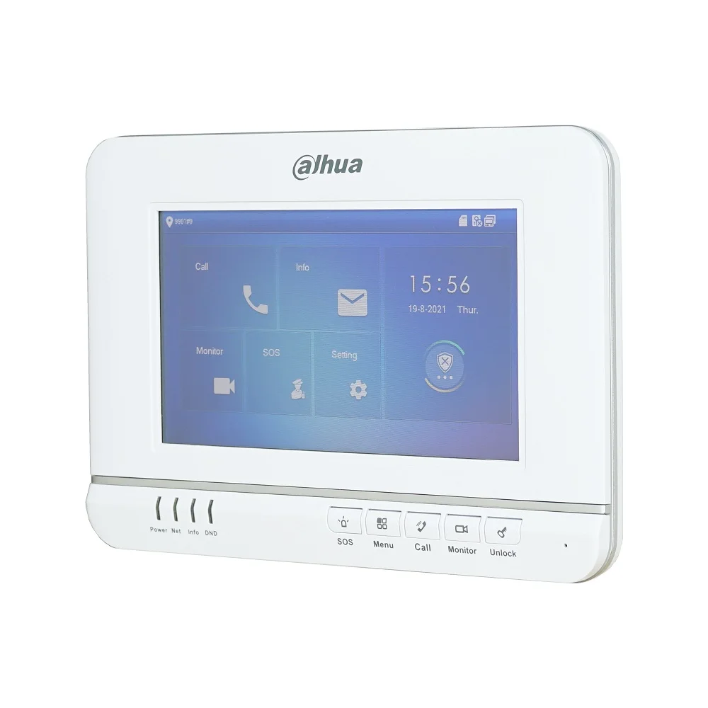 DH Multi-Language VTH1520A replaces VTH1550CH 7-inch Touch Indoor Monitor IP doorbell monitor Powered by VTNS1060A SIP firmware |