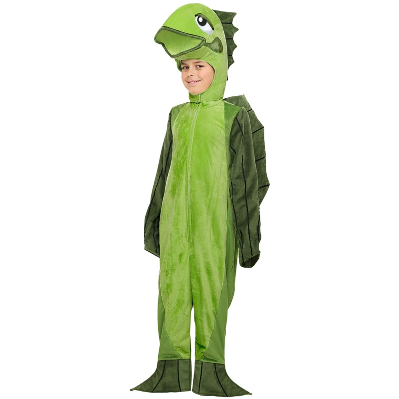 

Забавный костюм с рыбками; Детский костюм для костюмированной вечеринки на Хэллоуин с животными; Cosutme для детей