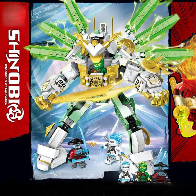 2019 робот нинджагоед Ллойд титанов строительные блоки совместимые с LegoINGlys 70676