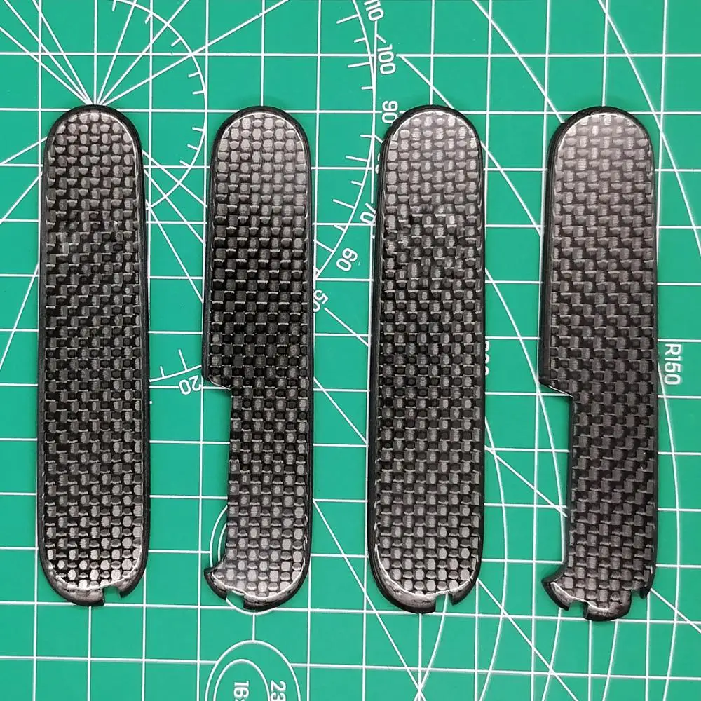 Jual Custom Made 3K Full Carbon Fiber Saber Knife Timbangan 91mm Untuk Victorinox Swiss Army Pisau Pengganti Timbangan