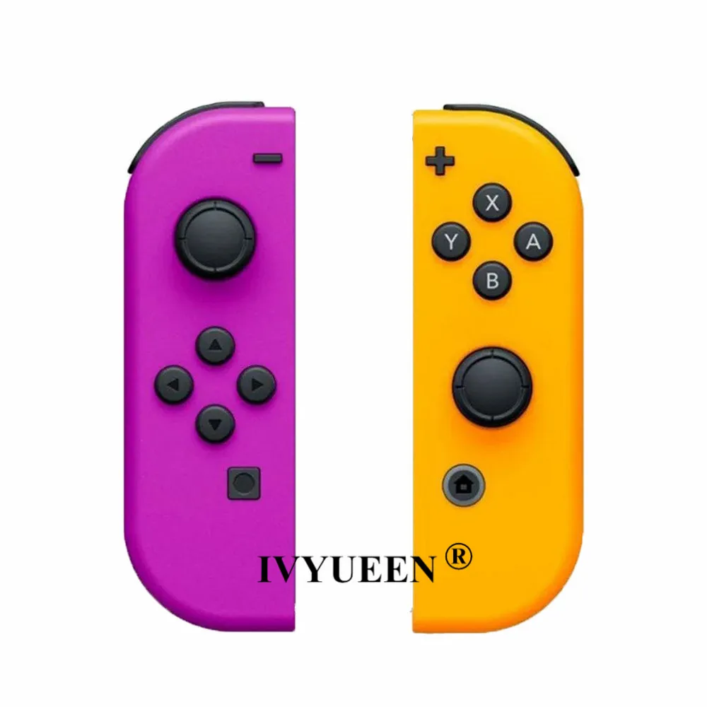 B IVYUEEN 1 пара для Nitendo switch NS JoyCon Joy Con контроллер корпус оболочка чехол для Nintendo doswitch зеленый фиолетовый розовый чехол - Цвет: B