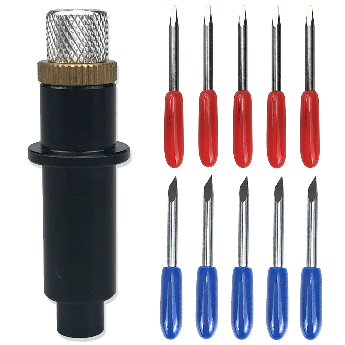 

45/60 градусов, 10 шт., плоттерные лезвия, виниловый резак, нож для резки, сменный нож для Mimaki + 1 шт., чехол для держателя лезвия Mimaki