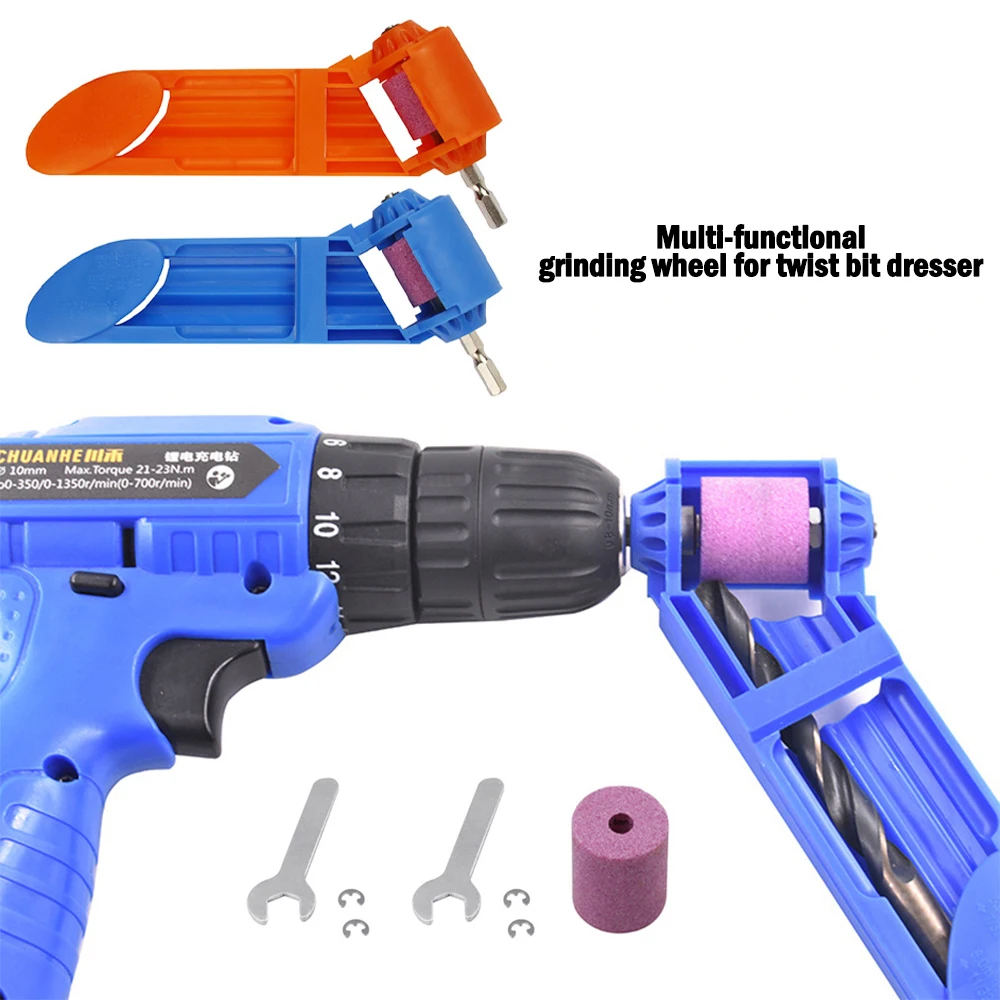 

2.0-12.5mm Portable Drill Bit Sharpener 1 Set Corundum Grinding Wheel Bit Tool Twist Drill Bit Sharpening Machine