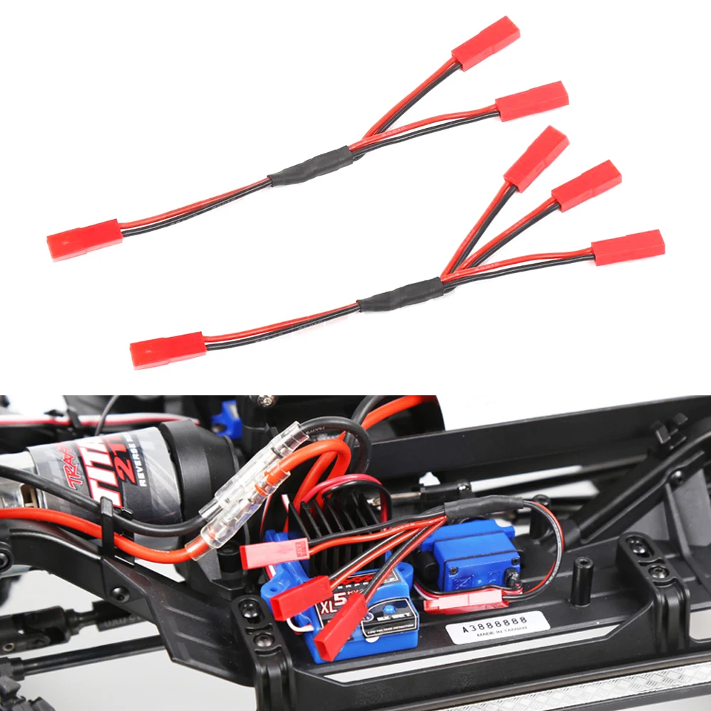 Кабель 3 в 1 источник питания Esc внешняя проводка Jst для 1/10 Rc Crawler Car Defender Traxxas Trx4