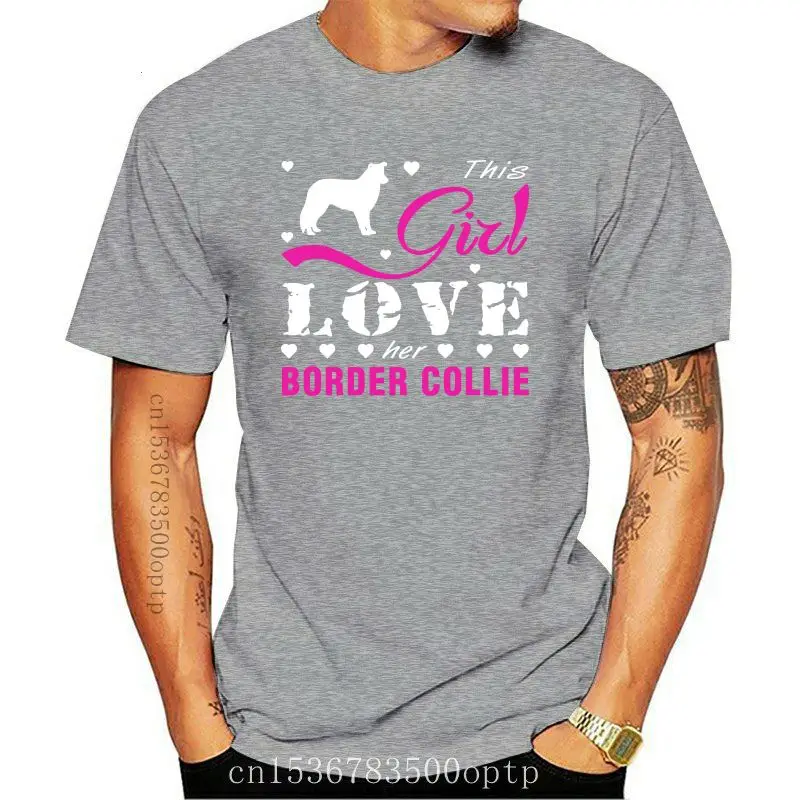 

Men's Border Collie t shirt Printing 100% cotton S-XXXL Letters Gift Breathable summer Pattern shirt