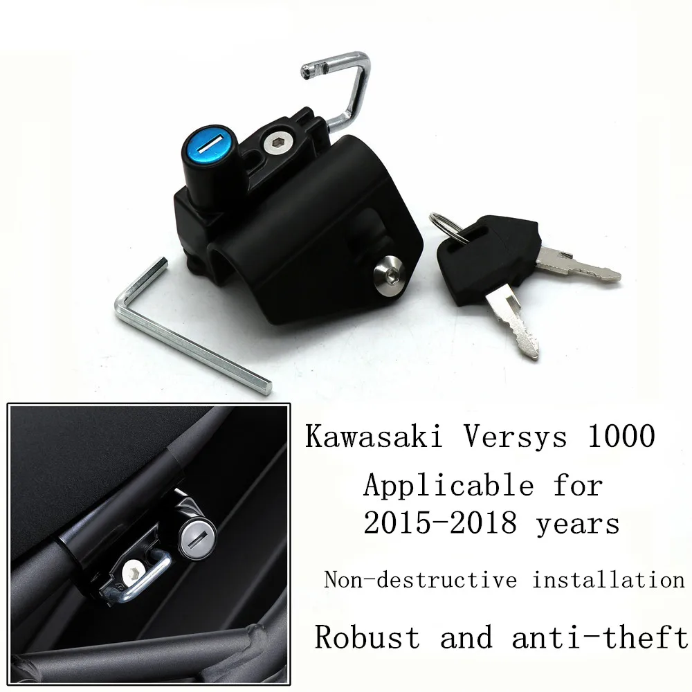 

Anti-Theft Black Helmet lock for KAWASAKI VERSYS 1000 2015-2018