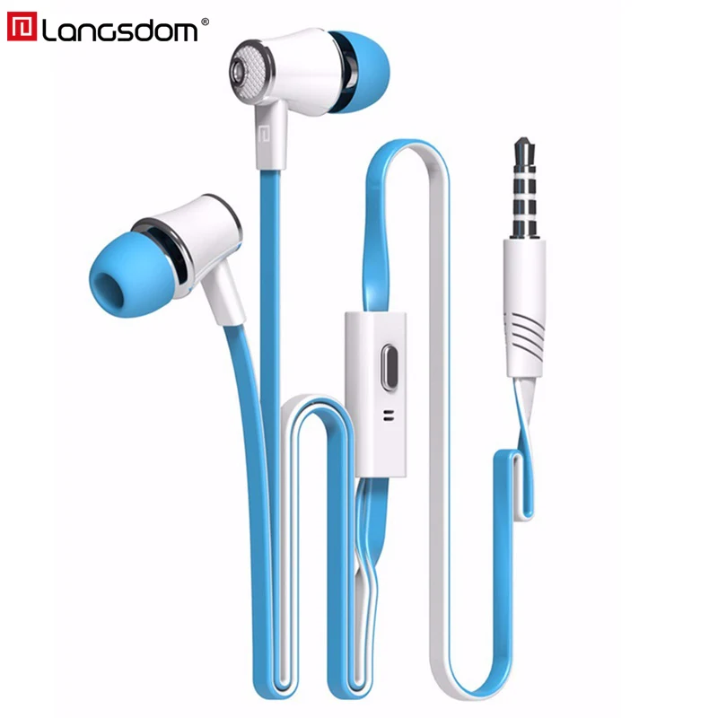 Blue Mijiaer JM21, наушники с проводным басом, наушники-вкладыши, цветная гарнитура, Hifi наушники для iPhone 6, 6 S, Xiaomi, наушники, fone de ouvido - Цвет: Blue