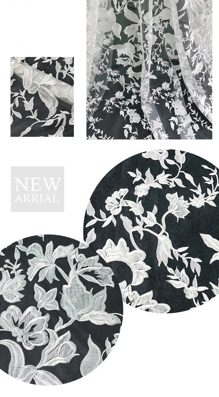 

Bridal Wedding Dress Lace Fabric Luxury Sequin Evening Dress Ivory sell for 1 Yard Bridal Lace