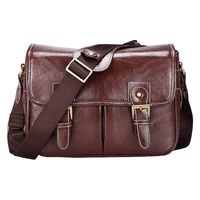 photo luxury camera stylish fashion retro pu leather case handbag waterproof shoulder messenger dslr bag for canon nikon sony l