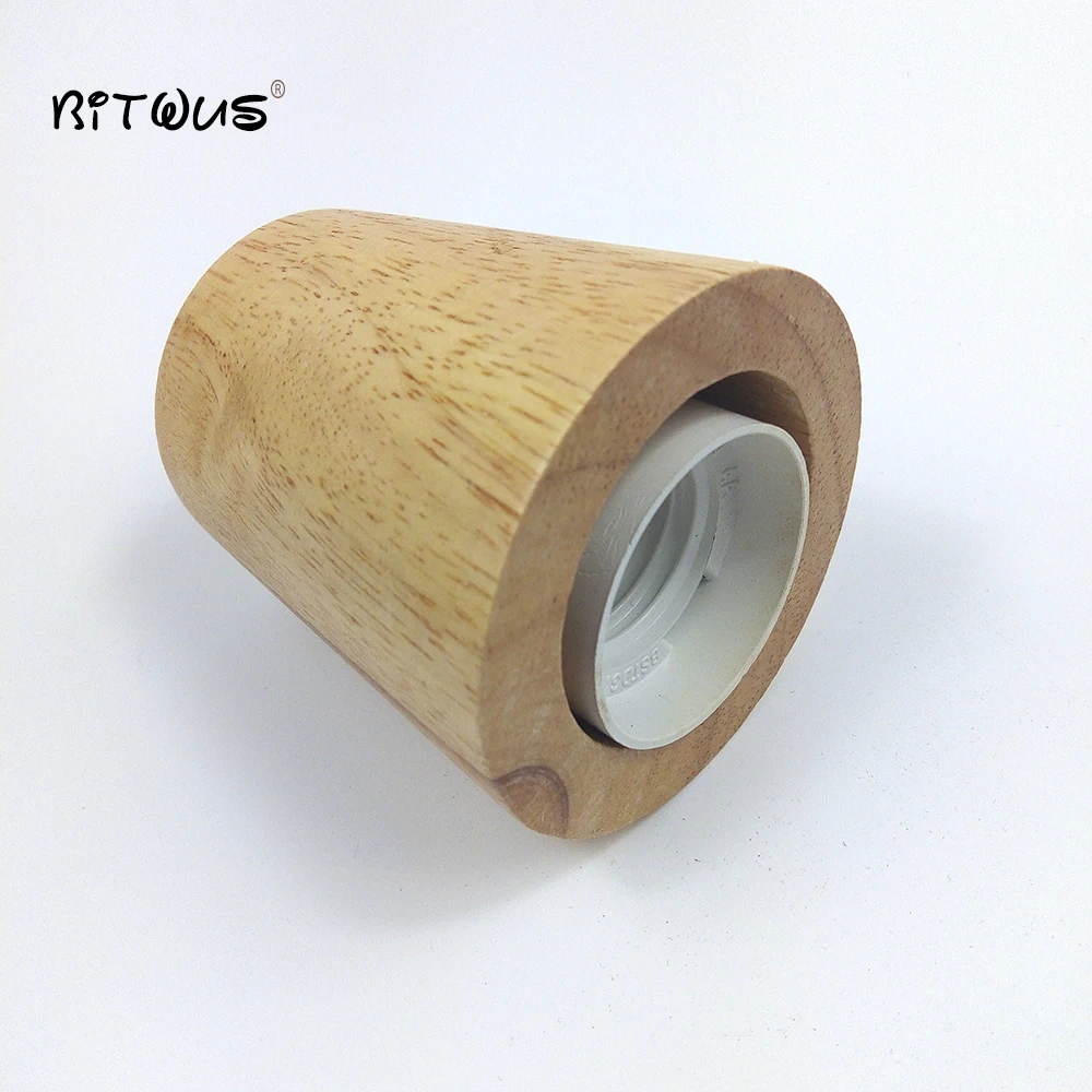 10 шт./лот деревянная лампа Подвесной деревянный держатель E27 розетка люстра