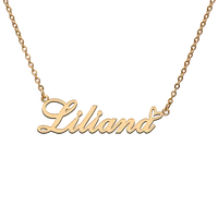 god with love heart personalized character necklace with name liliana for best friend jewelry gift