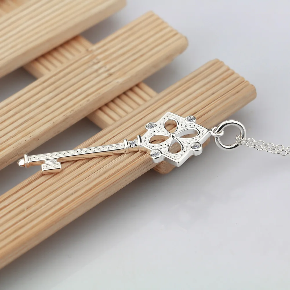 Минималистичное женское ожерелье из стерлингового серебра 925 пробы