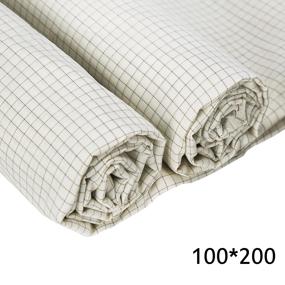 

EMF Protection Silver Fiber Fabric Signal Shielding Conductive Radiation-Proof Plaid Cloth for Garments Beddings Maternity Dress