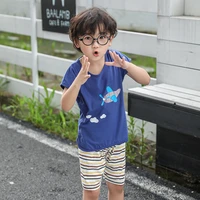 kids boys summer clothes t shirts shorts girls two pieces set cotton pijamas childrens clothing outfits suit sports toddler
