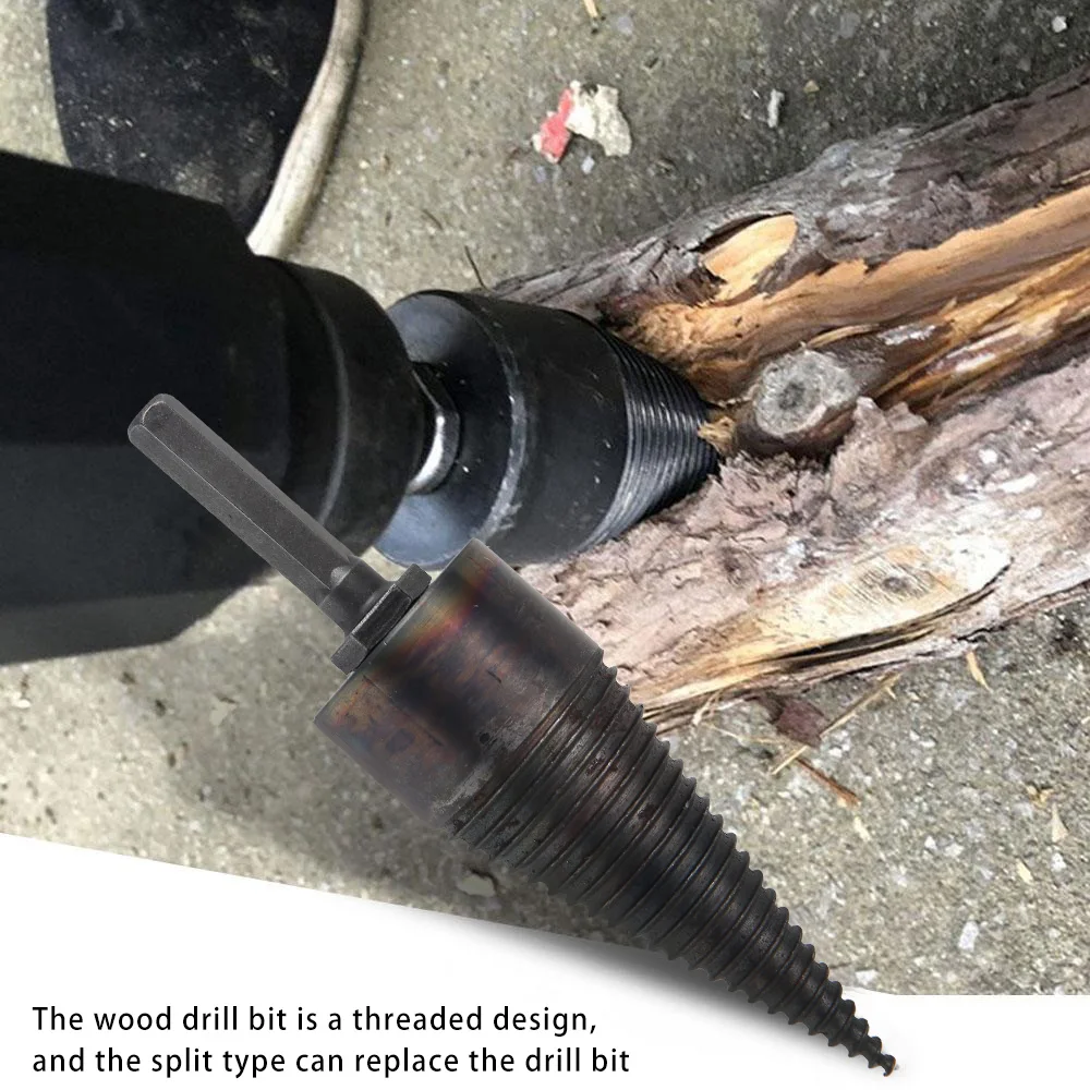 

38mm Twist Drill Bit Wood Splitter Screw Drill Bit Drilling Power Tools for High Speed Steel Wood Hole Cutter Cone Drill