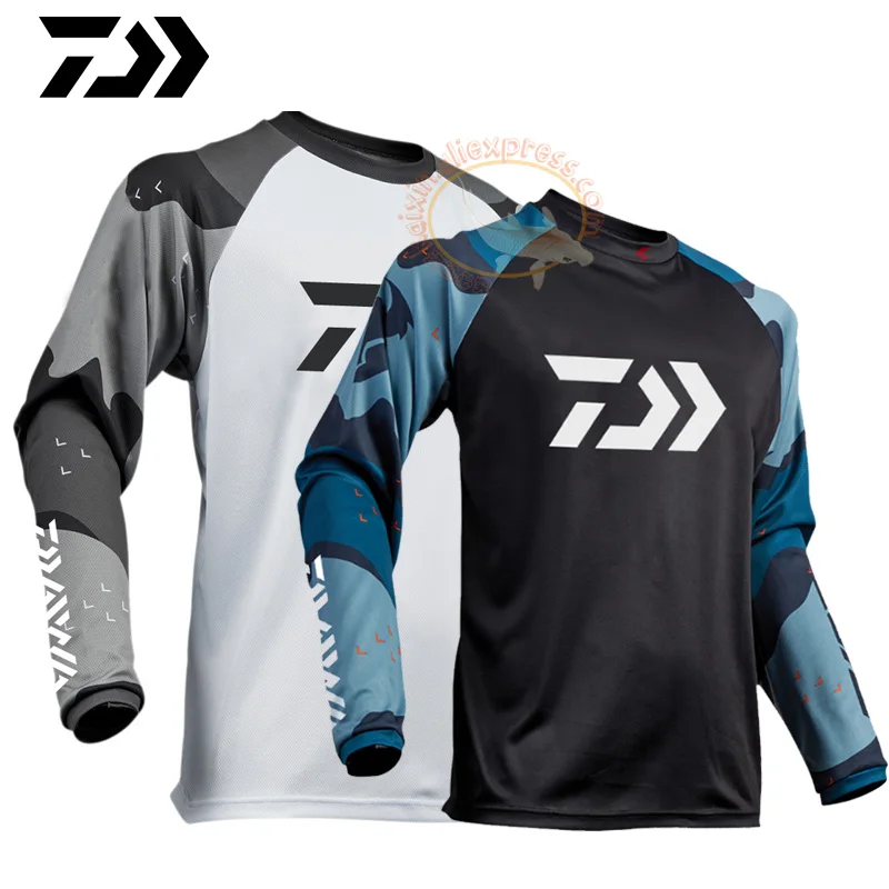 

2021 Fishing jersey Shirt Cycling Fishing Clothing Breathable Sunscreen Shirt Quick Drying UPF 50+ Long Sleeve Fishing Shirts