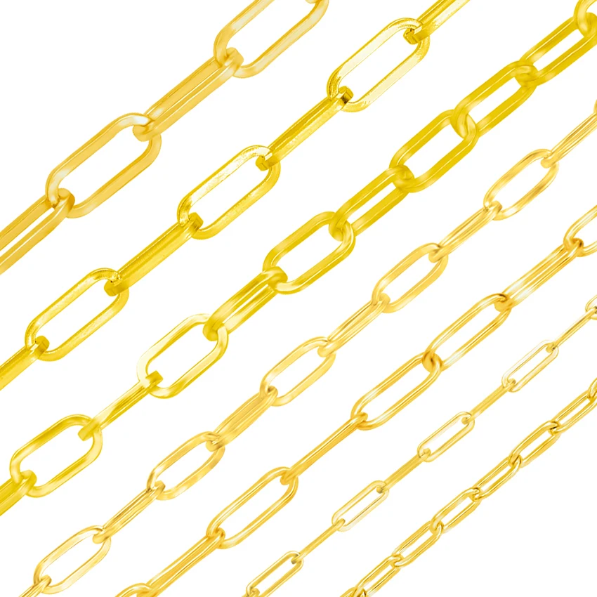 

DIY Stainless Steel Accessories O Chains Supplies For Jewelry Making Necklace Gold Bracelets Anklets Punk Link Chain Components