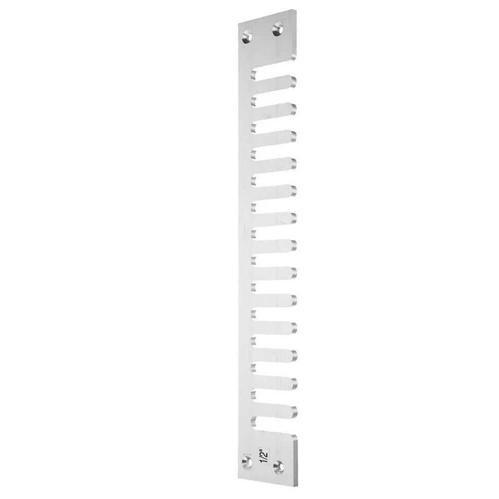 

12 Inch Practical Aluminium Alloy Tenoner Multifunction Pitch Dovetail Template Silver Industrial Semipermeable Woodworking Tool