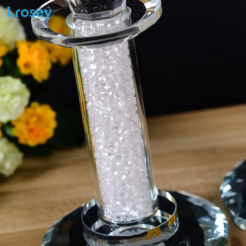 В европейском стиле с украшением в виде кристаллов подсвечник освещение