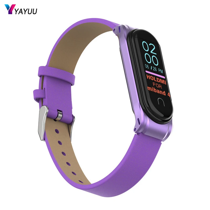 Ремешок YAYUU для часов Xiaomi Mi Band 4 сменный Браслет из мягкой кожи Miband 3 | Электроника