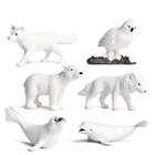 Коллекционные игрушки, Арктика 6 шт.партия, маленький размер, фигурки животных, экшн-фигурки животных детские пластиковые игрушки