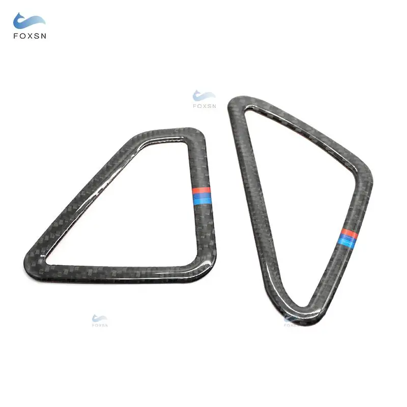 For BMW X5 X6 F15 F16 2014 2015 2016 2017 2pcs Carbon Fiber Air Conditioning Vent Outlet Cover Trim | Автомобили и мотоциклы