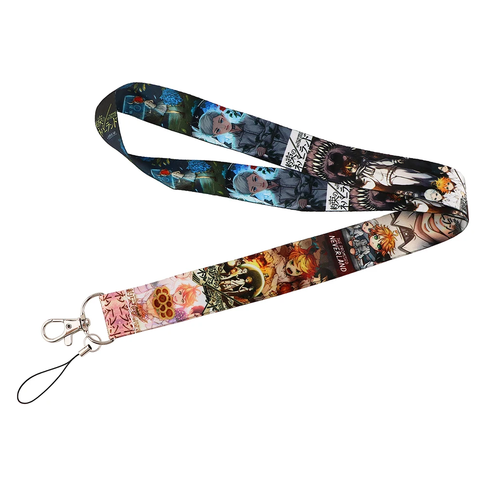 

DZ1737 Cute Lanyards Keychain Anime Style Ribbon Mobile Phone Hang Rope Lariat Neck Straps ID Card Key Holder Gifts Accessories
