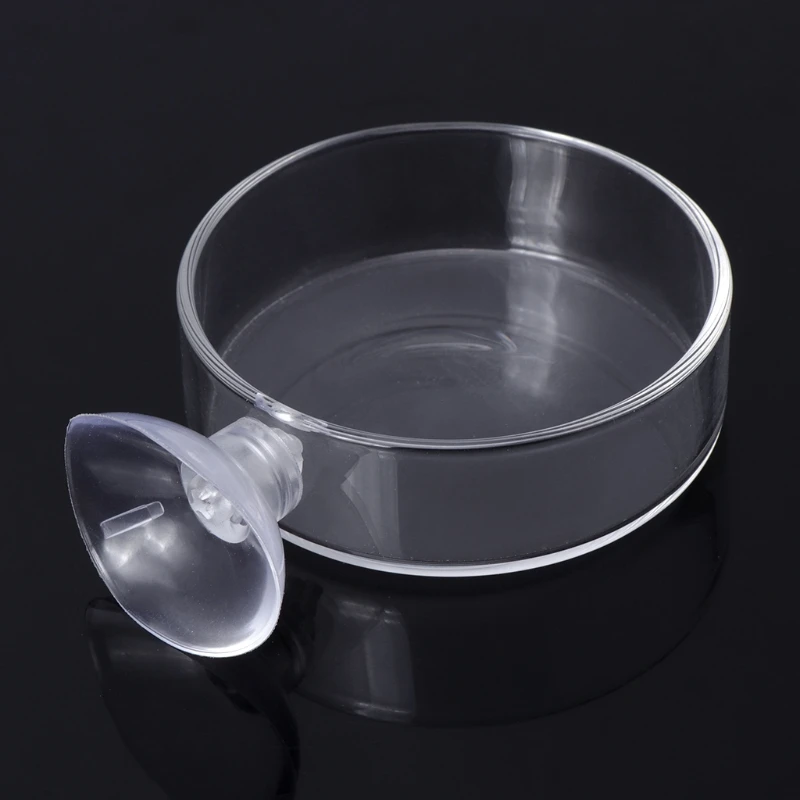 

New Aquarium Feeding Ring Arrival Fish Tank Feeder Aquarium Shrimp Glass Feeding Bowl Clear Dish Tray Buoyancy Suction Cup