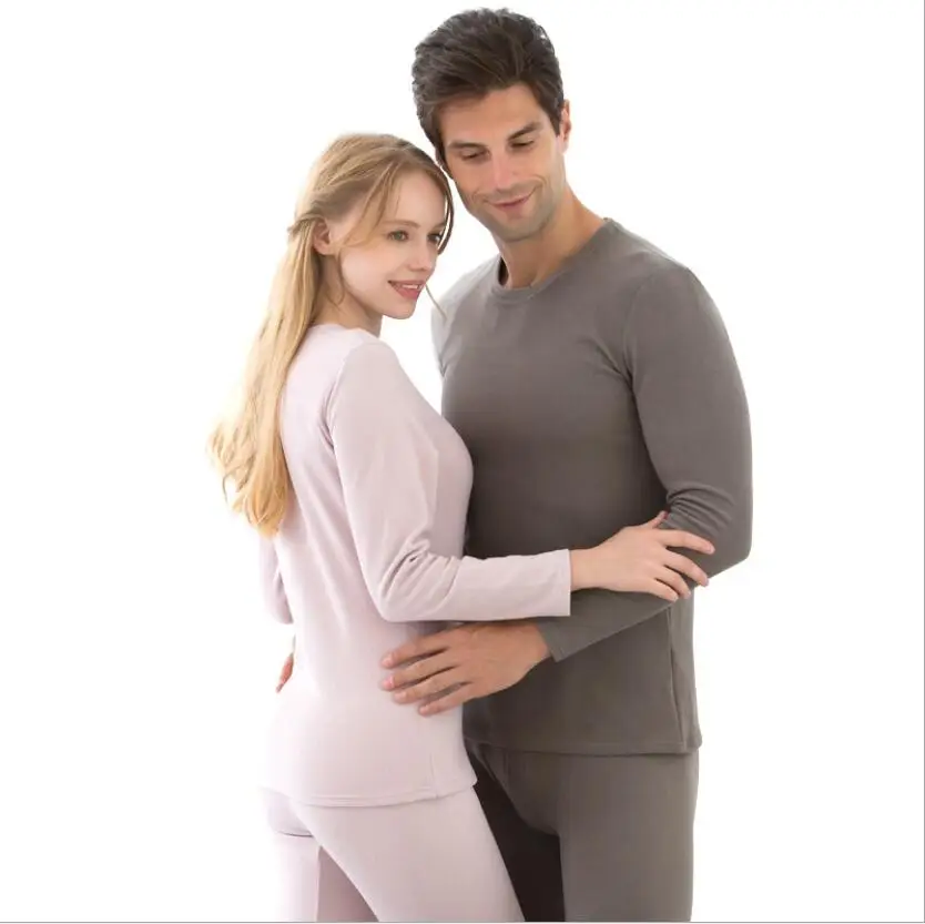Нижнее белье зимнее теплое Ropa Termica Mujer мужское термобелье женский костюм с начесом длинный рукав термо рубашка кальсоны