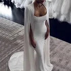 Женское свадебное платье с запахом It's yiiya, белое платье на тонких бретельках с открытой спиной и шлейфом на лето 2021