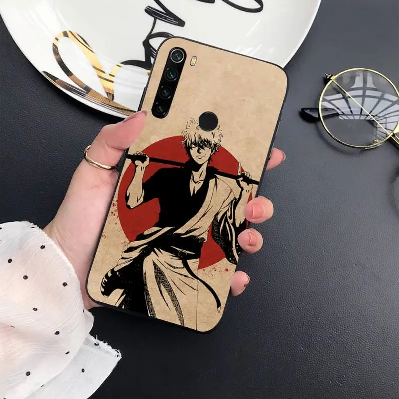 

GINTAMA Sakata Gintoki anime Phone Case For Xiaomi Redmi 7 8 9t a3Pro 9se k20 mi8 max3 lite 9 note 9s 10 pro